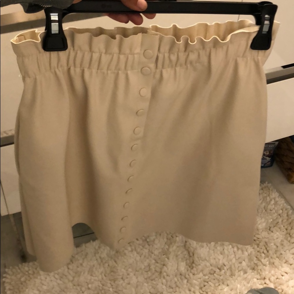 Zara vegan leather skirt